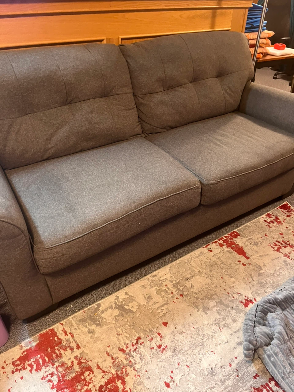 Grey Two-Seater Sofa