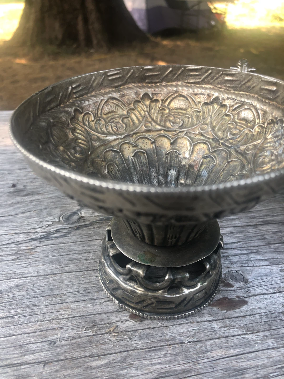 Vintage Metal Decorative Cup