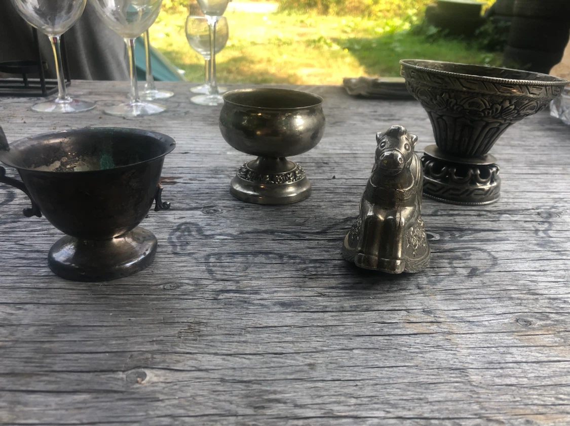 Vintage Metal Decorative Cup - photo 3