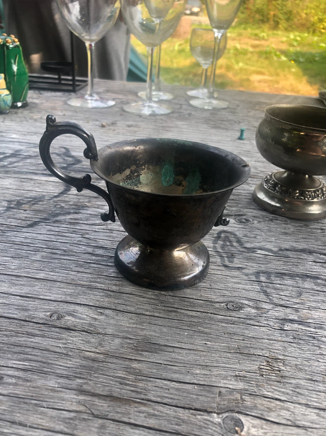 Vintage Metal Decorative Cup - photo 4