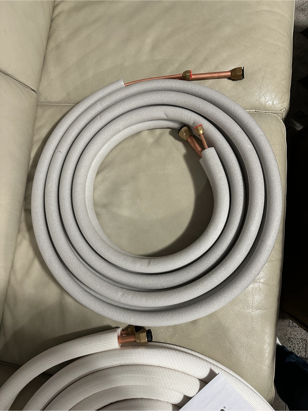 1/4” & 1/2” copper line set 16’  - NEW
