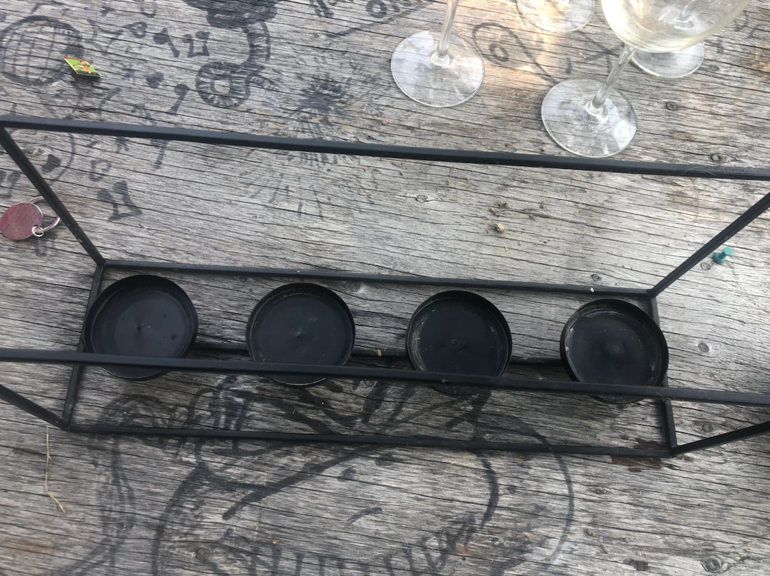 Black Metal 4-Candle Holder - photo 3
