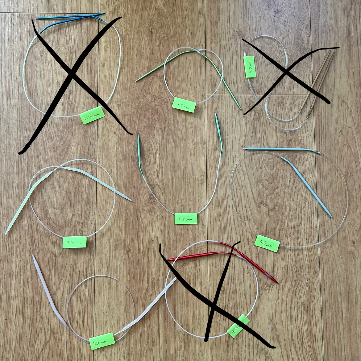 Circular Knitting Needles Assorted Sizes