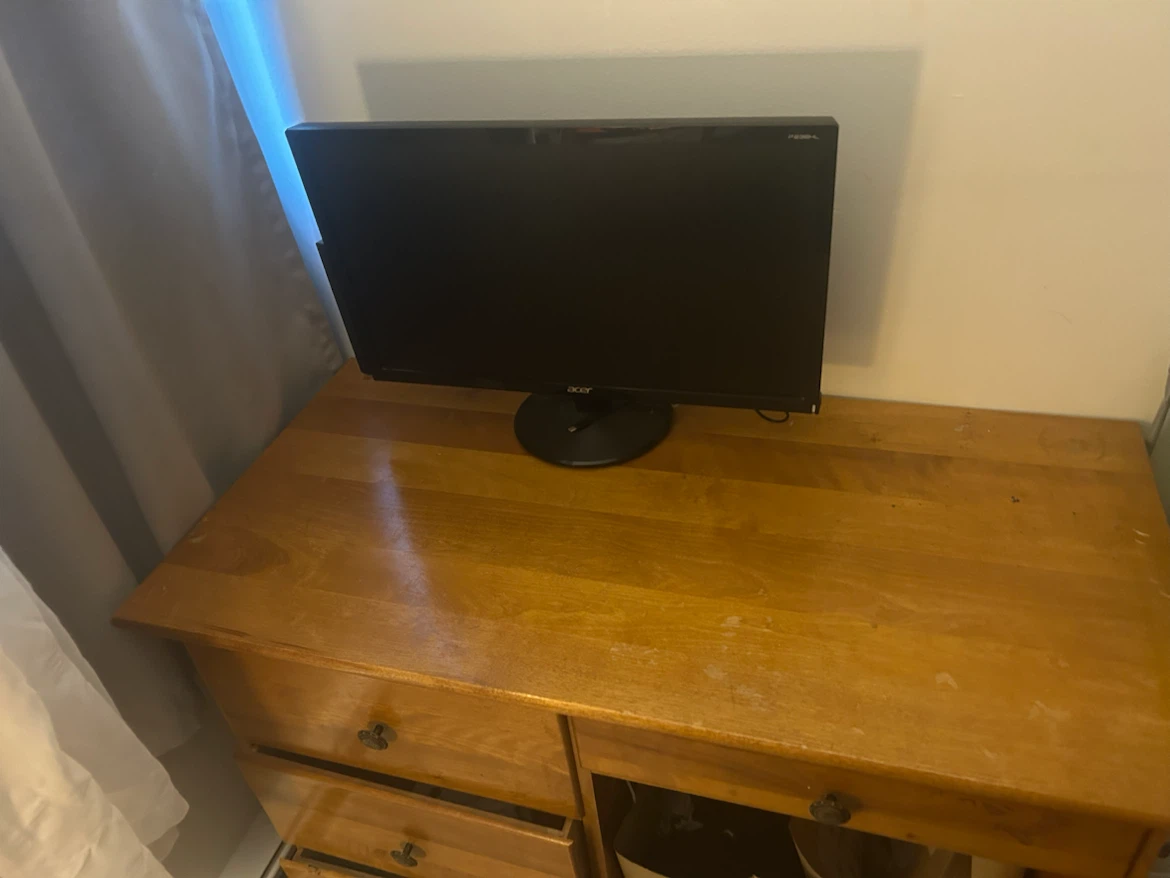Acer Computer Monitor and desk