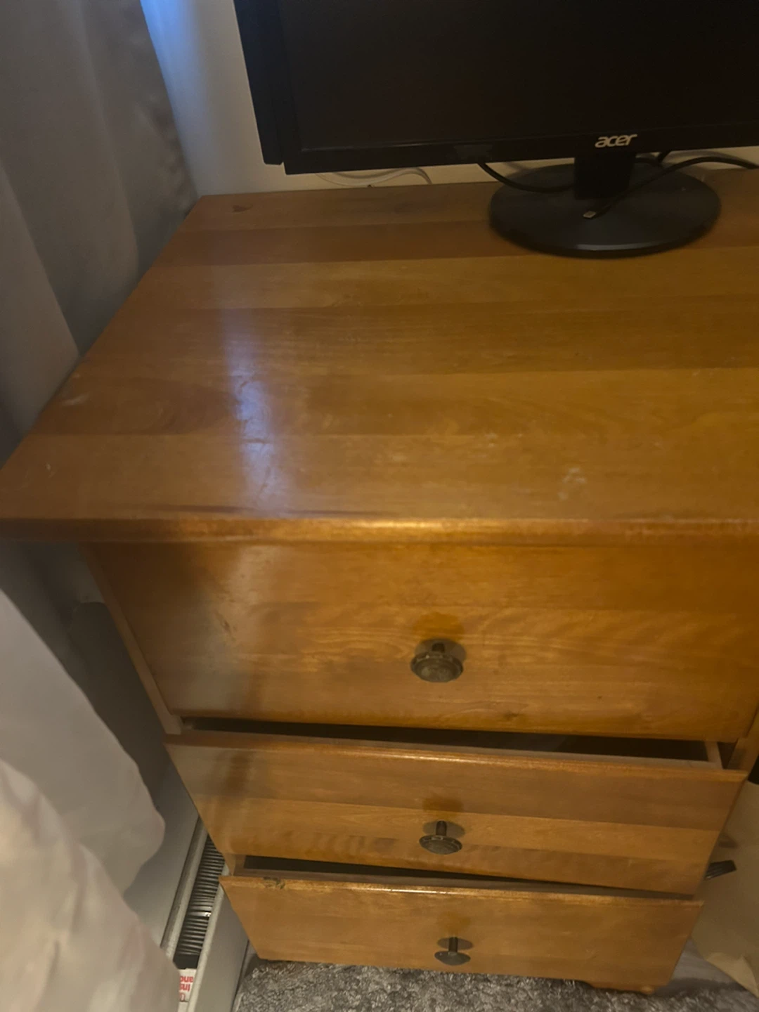 Acer Computer Monitor and desk - photo 2
