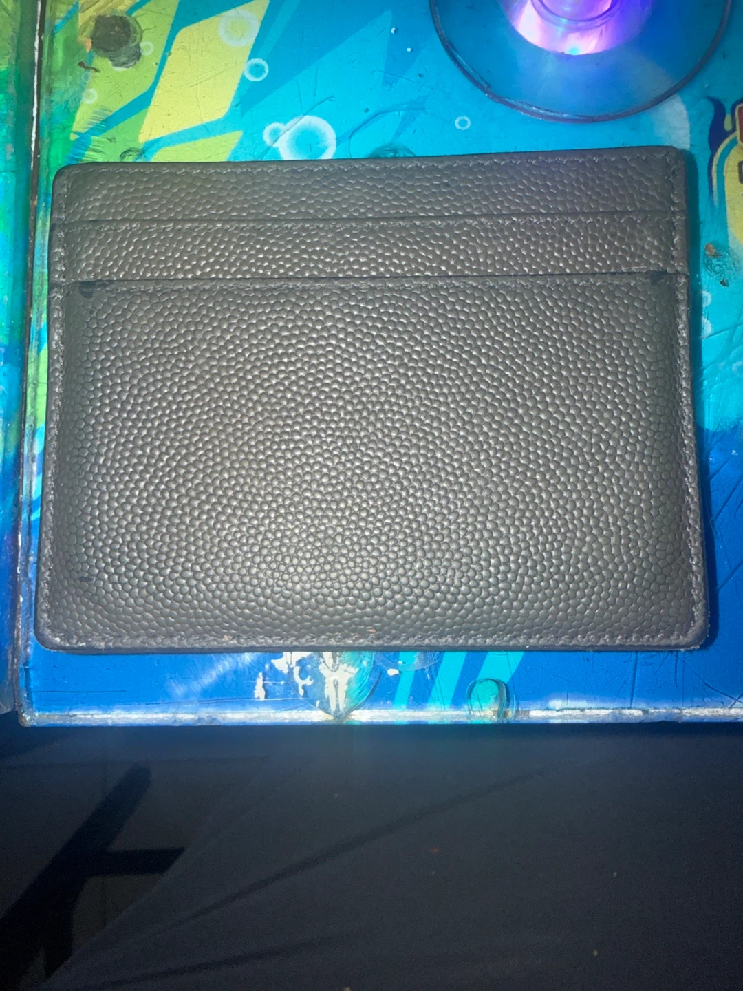 Saint Laurent Grain de Poudre Card Case - photo 3