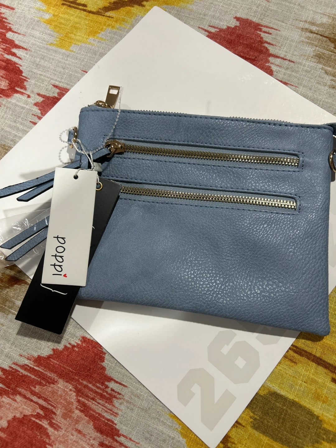 Poppi Blue Vegan Leather Clutch Wallet - photo 2