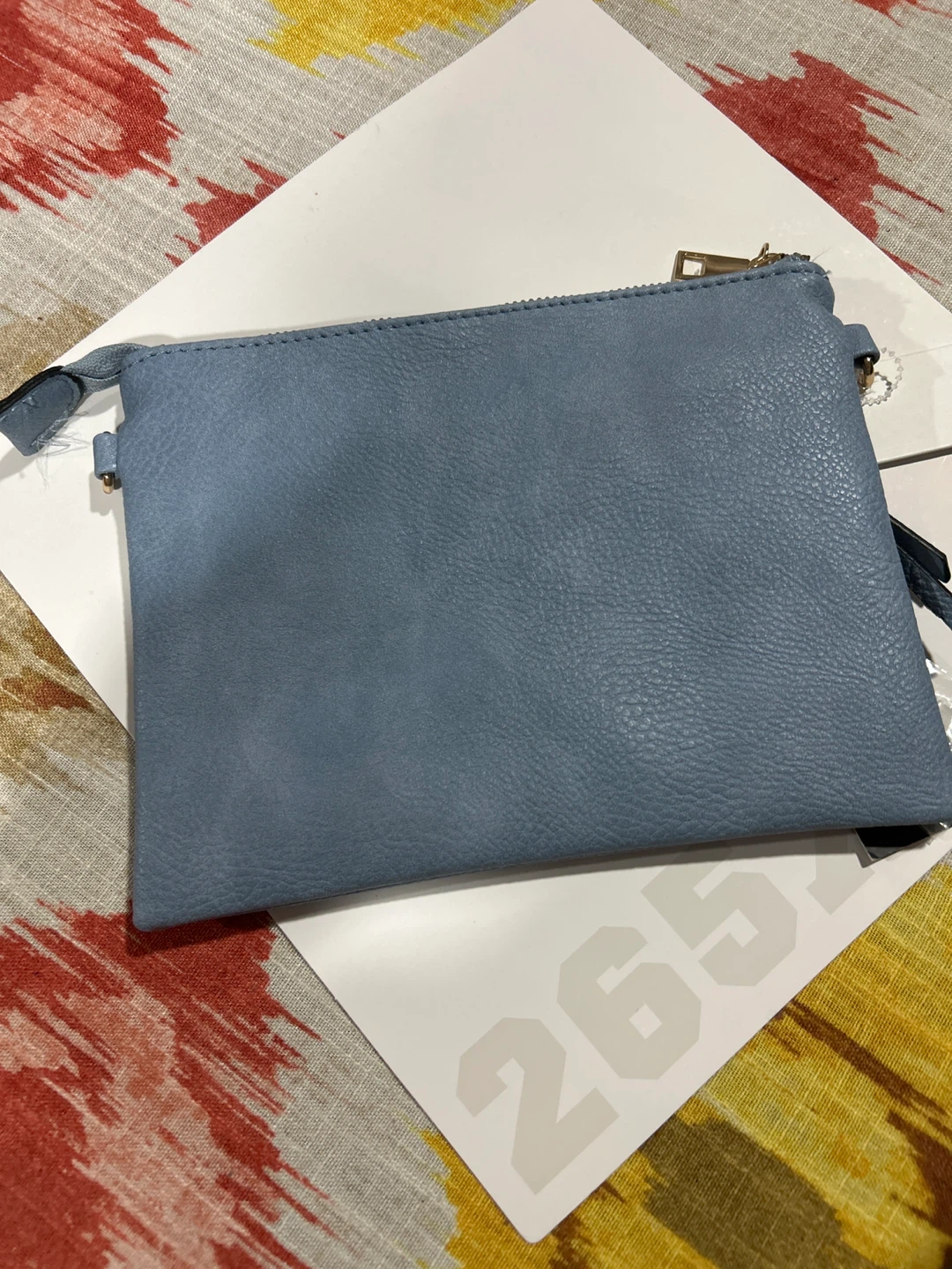 Poppi Blue Vegan Leather Clutch Wallet - photo 3