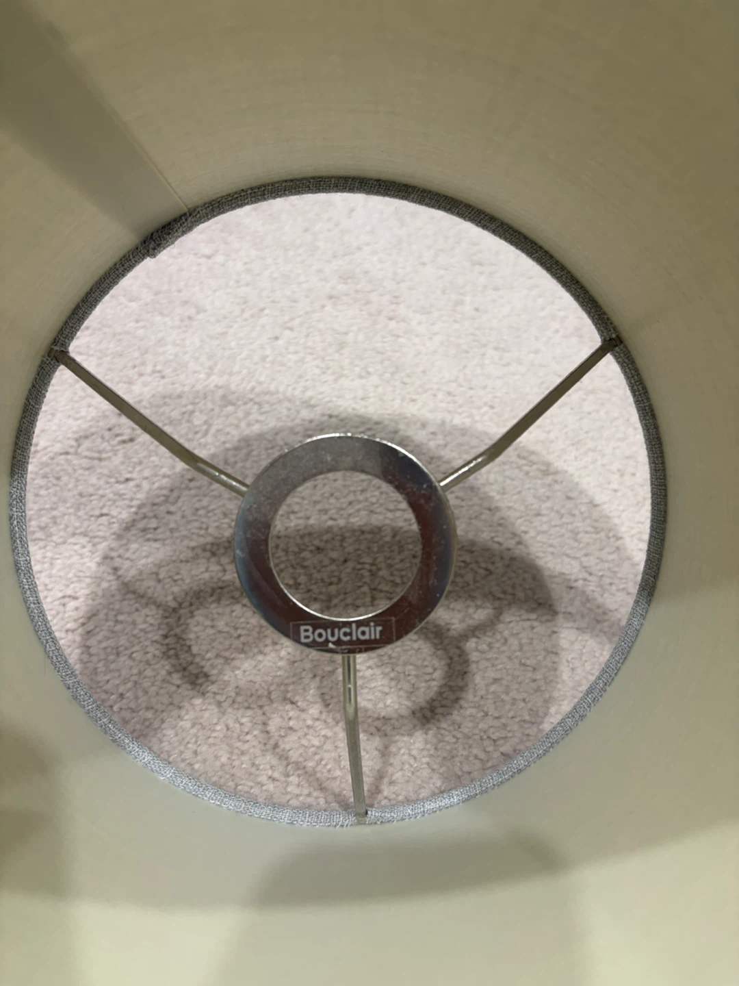 Bouclair Grey Fabric Lampshade - photo 2