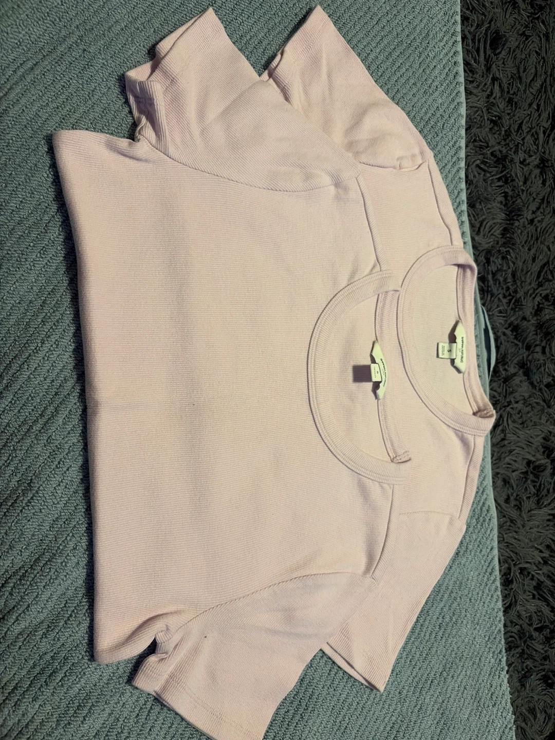 Banana Republic Pink Ribbed T-Shirt Size S - photo 4