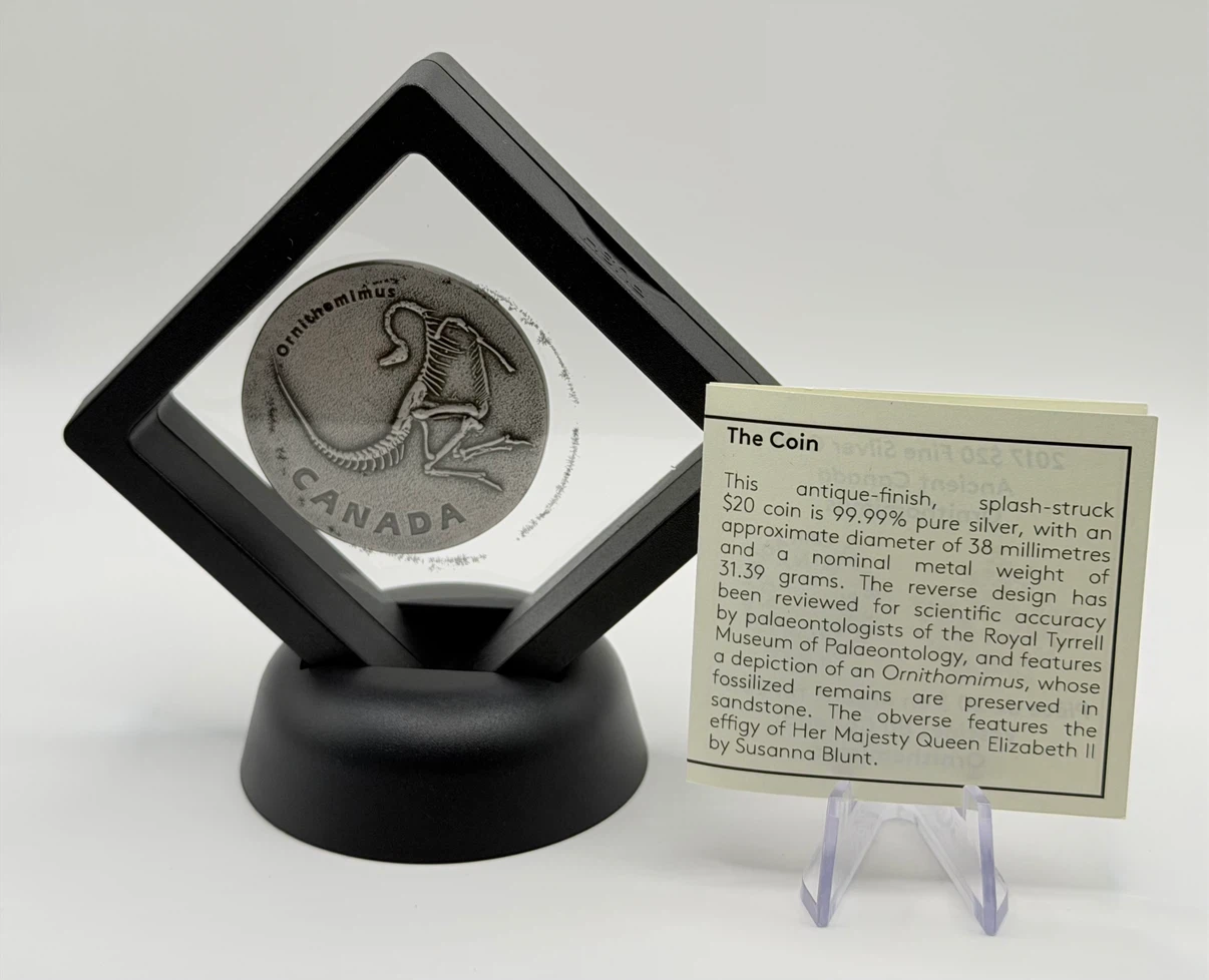 2017 $20 Fine Silver Coin - Ornithomimus - photo 2