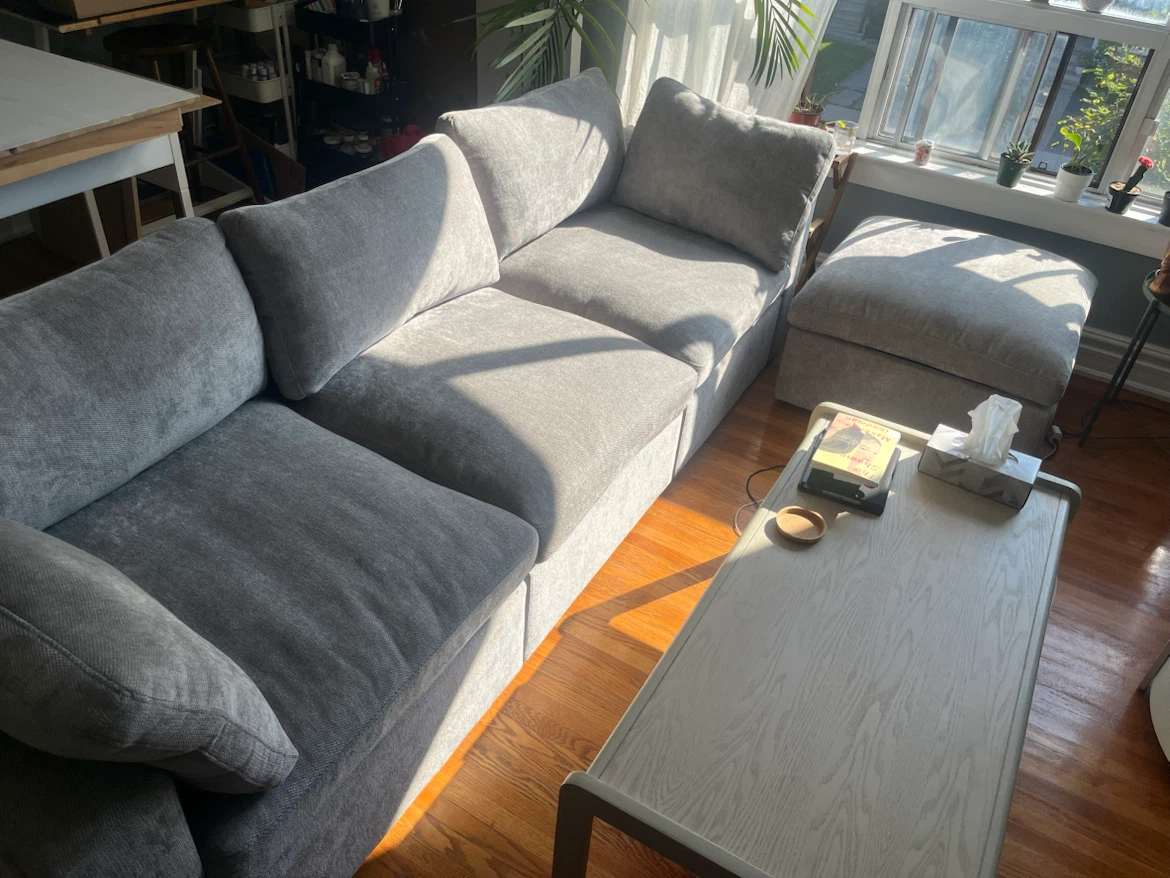 Cozey Ciello 3-Seater with Storage Ottoman