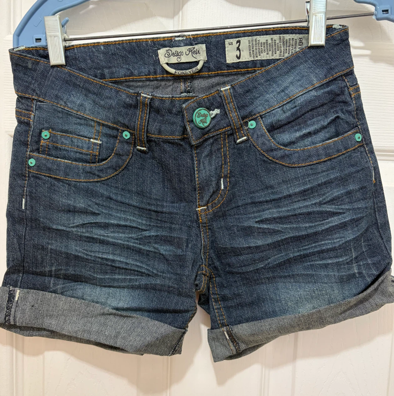 Indigo Rein Denim Shorts Size 3