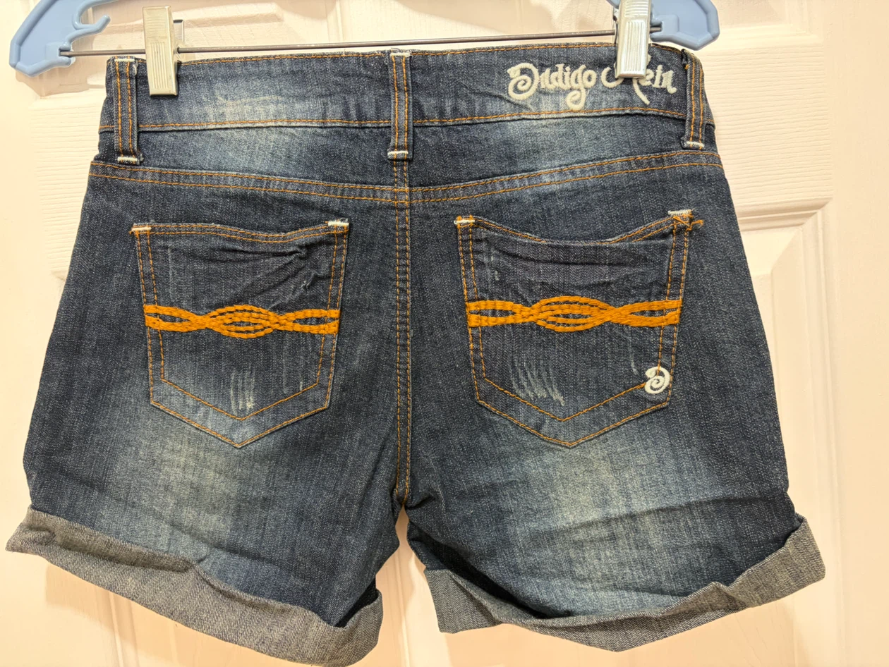 Indigo Rein Denim Shorts Size 3 - photo 2