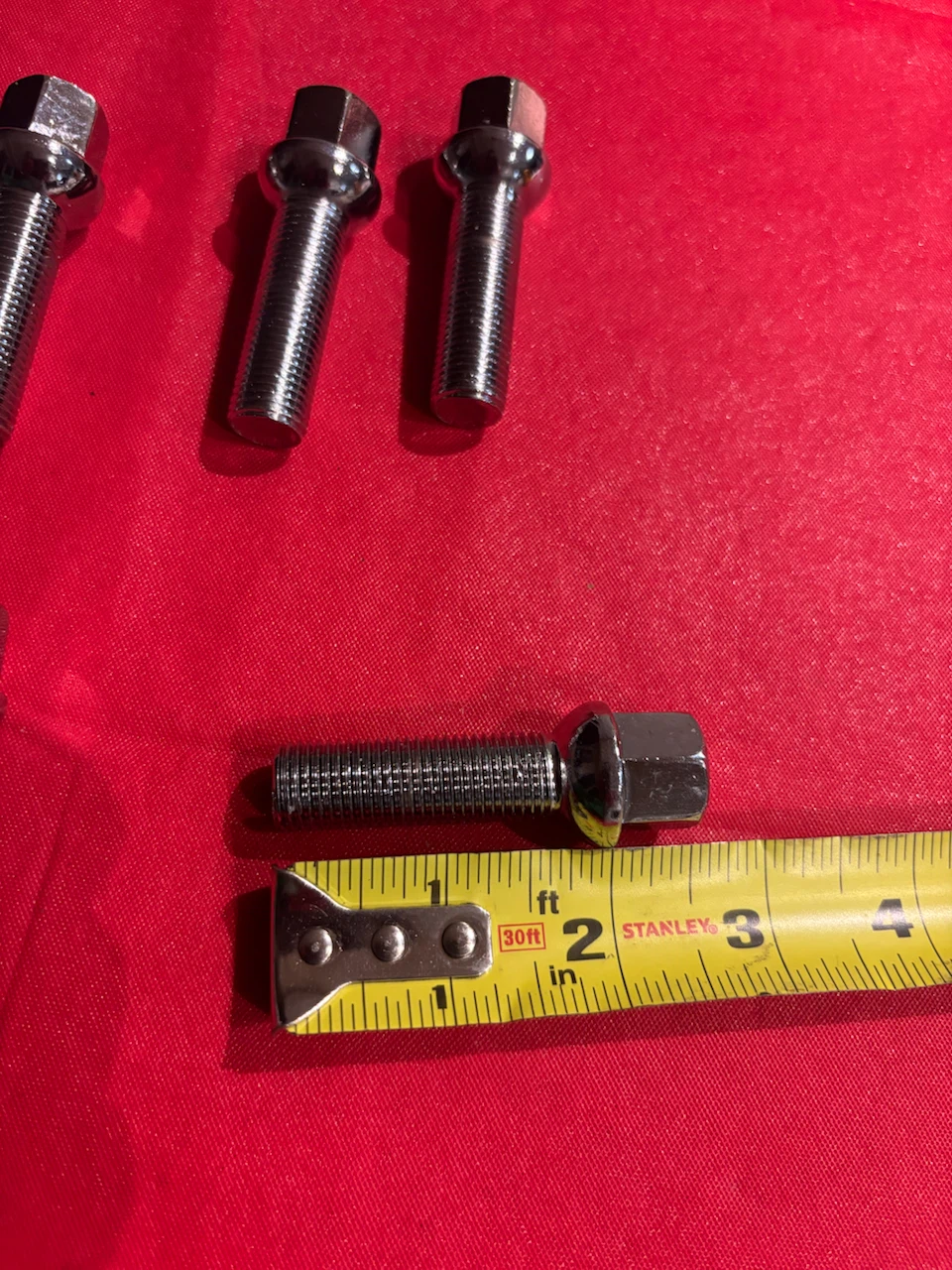 Set of 10 Chrome Lug Bolts - photo 4