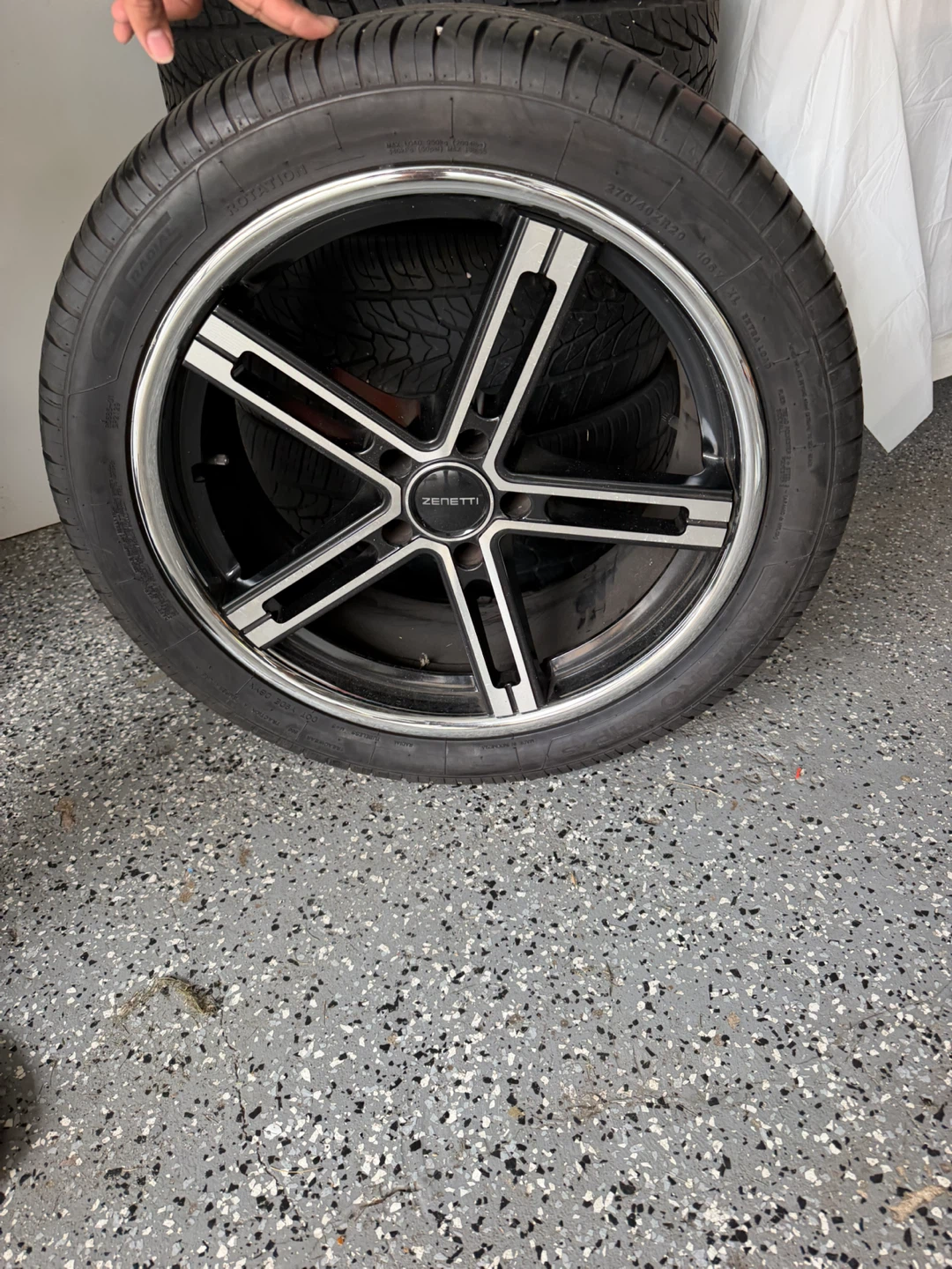 Zenetti 20” 5-Spoke Wheels and Tires Set