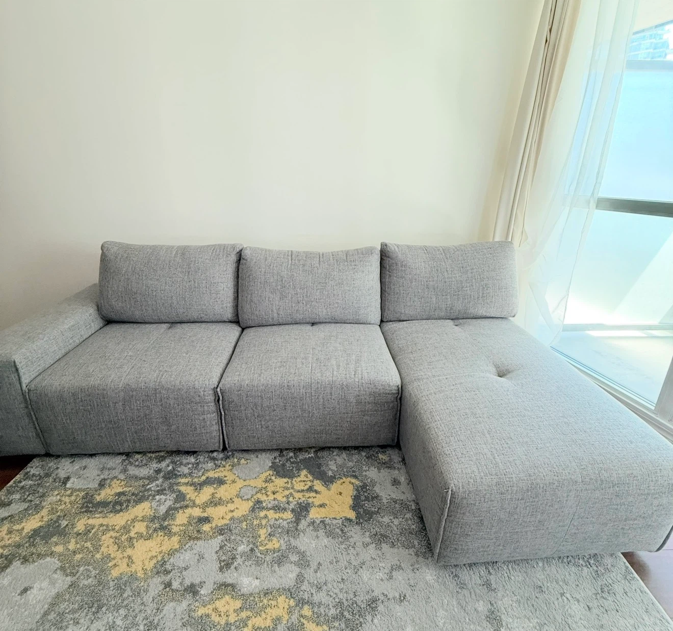Modern Grey Sectional Couch