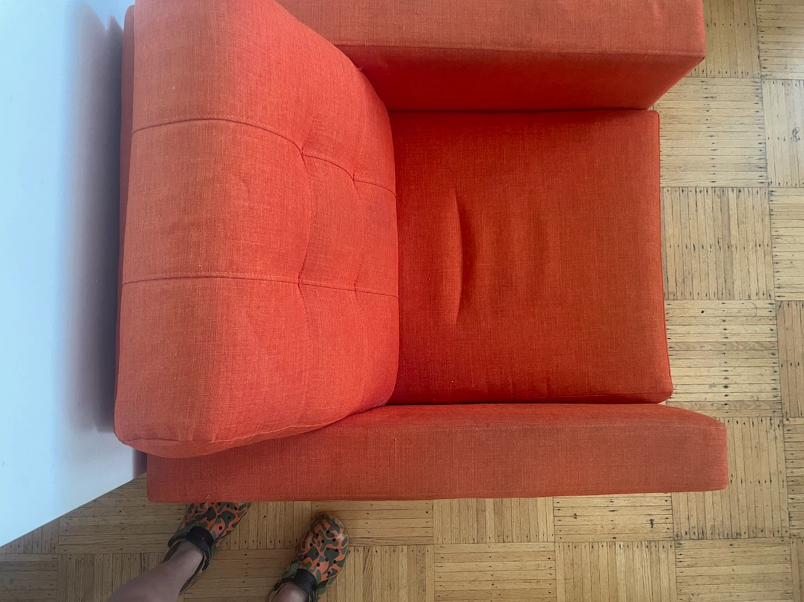 Orange Accent Chair - photo 2