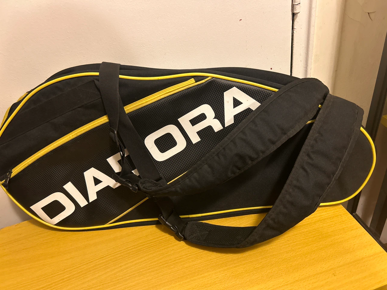 Diadora Black and Yellow Sport Bag - photo 2