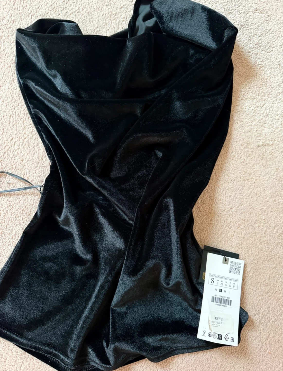 Zara Velvet Halter Top - photo 2