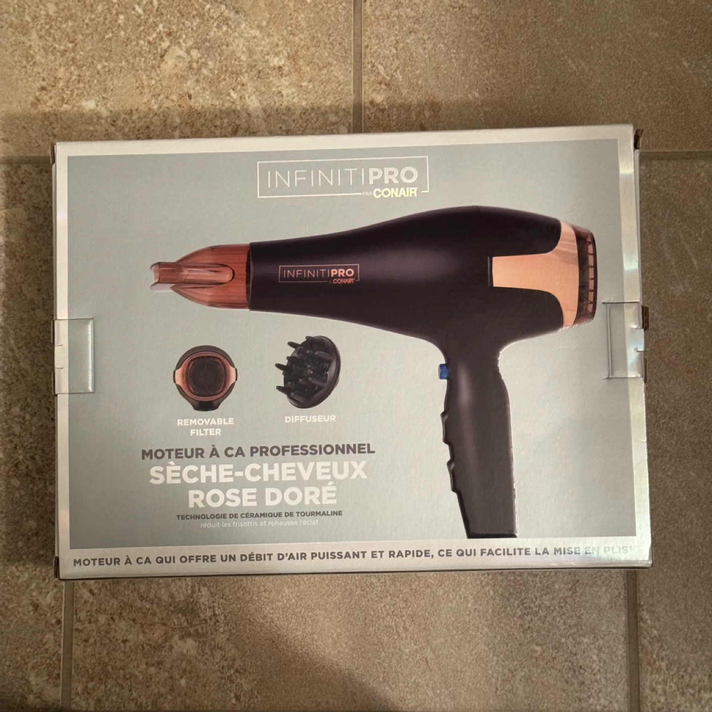 INFINITIPRO by Conair Rose Gold Professional AC Hair Dryer - photo 4