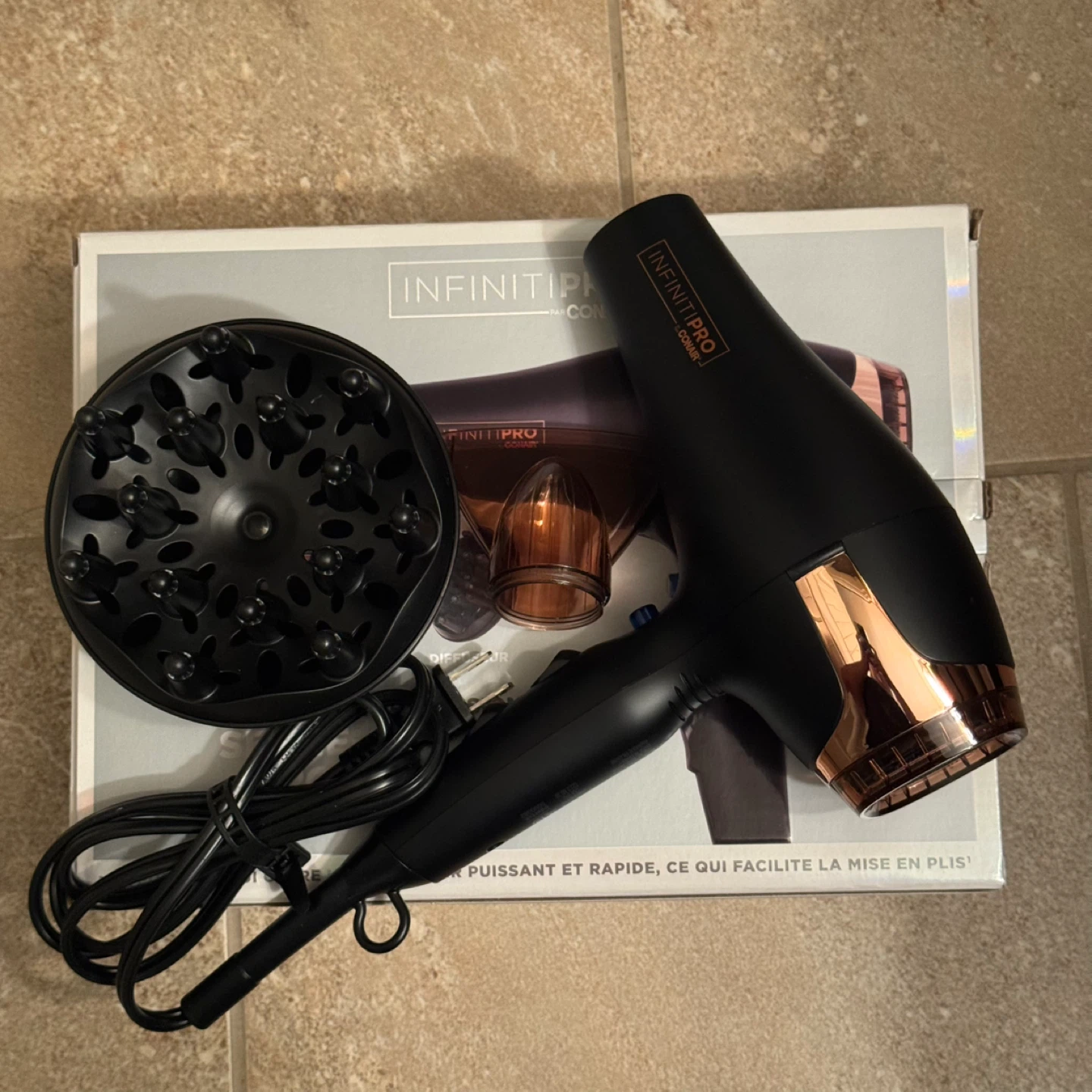 INFINITIPRO by Conair Rose Gold Professional AC Hair Dryer - photo 2