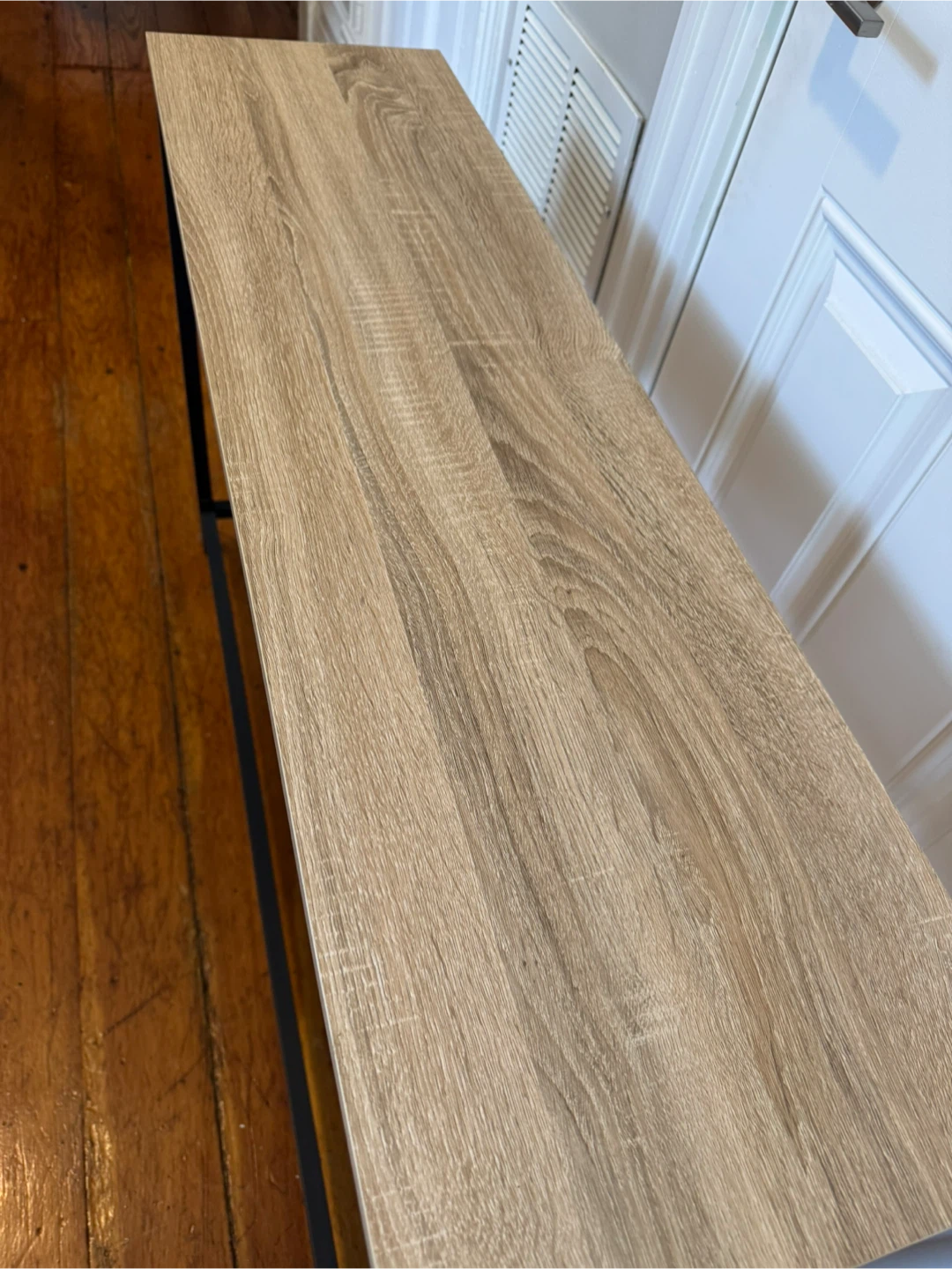 Entryway/Console Table - Wood Top with Black Metal Frame - photo 3