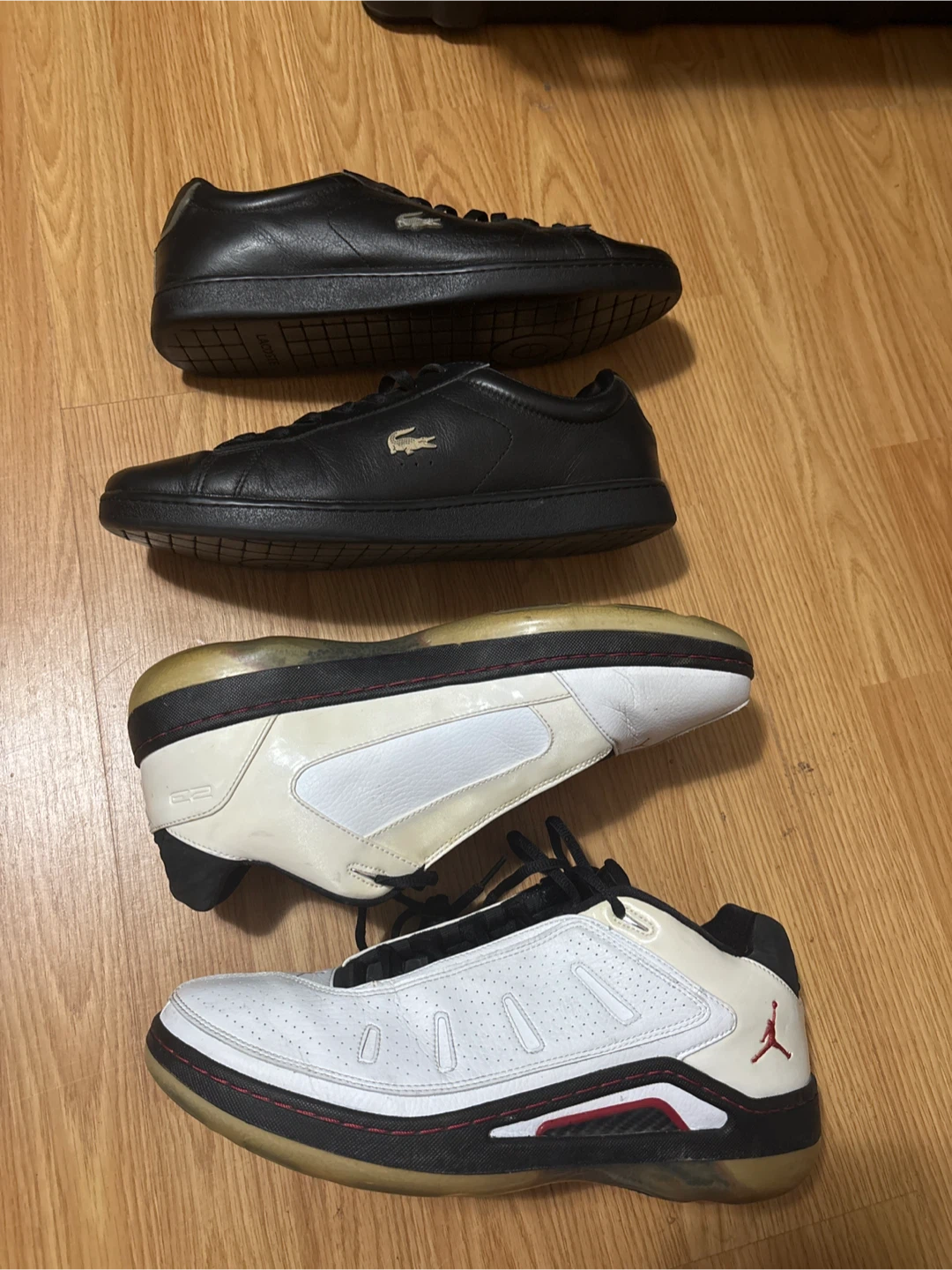 Lacoste Leather Sneakers & Jordan Sneakers