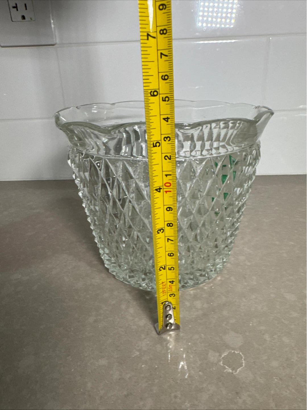 Glass Diamond Pattern Bowl - photo 4