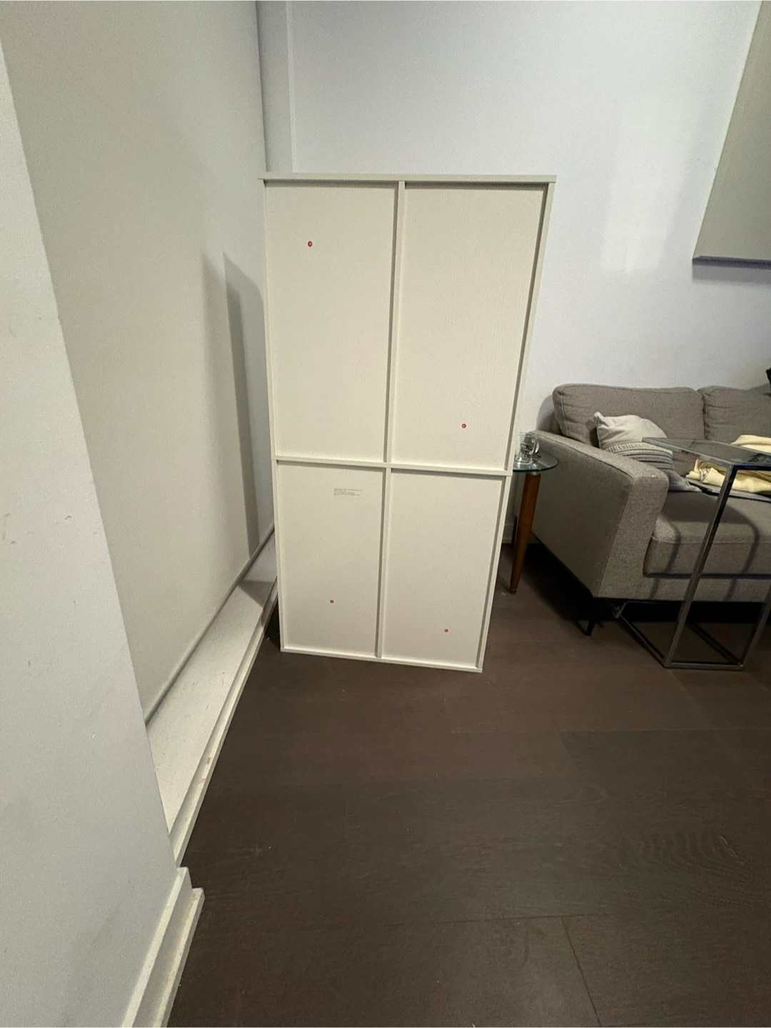 White 8-Cube Storage Shelf - photo 2