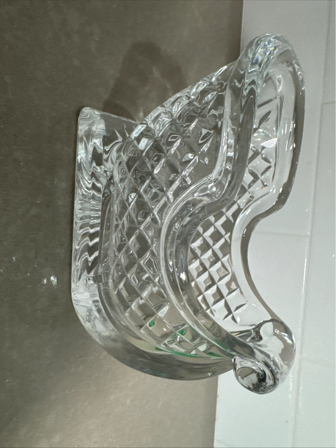 Crystal Glass Soap Dish Holder - photo 2