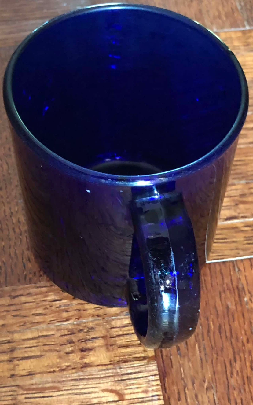 Cobalt Blue Glass Mug