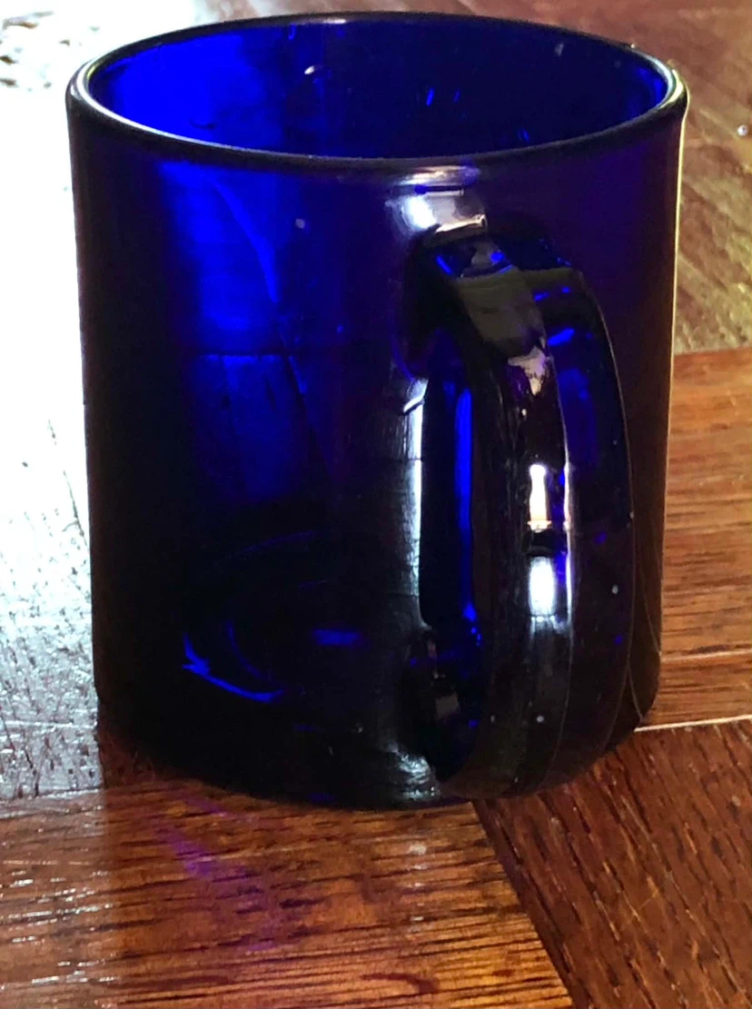 Cobalt Blue Glass Mug - photo 2