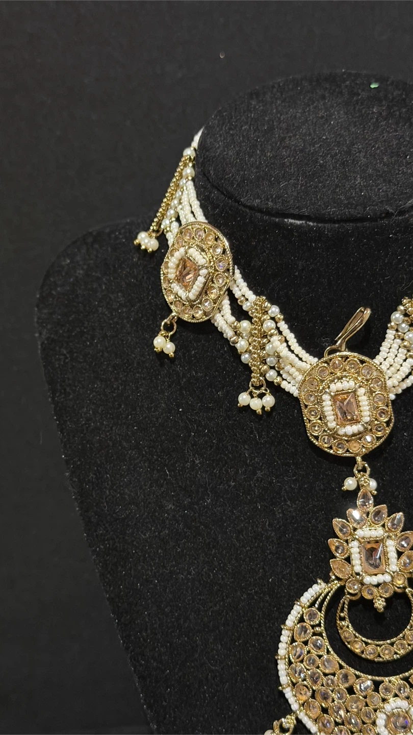 Polki with pearls matha patti - photo 3