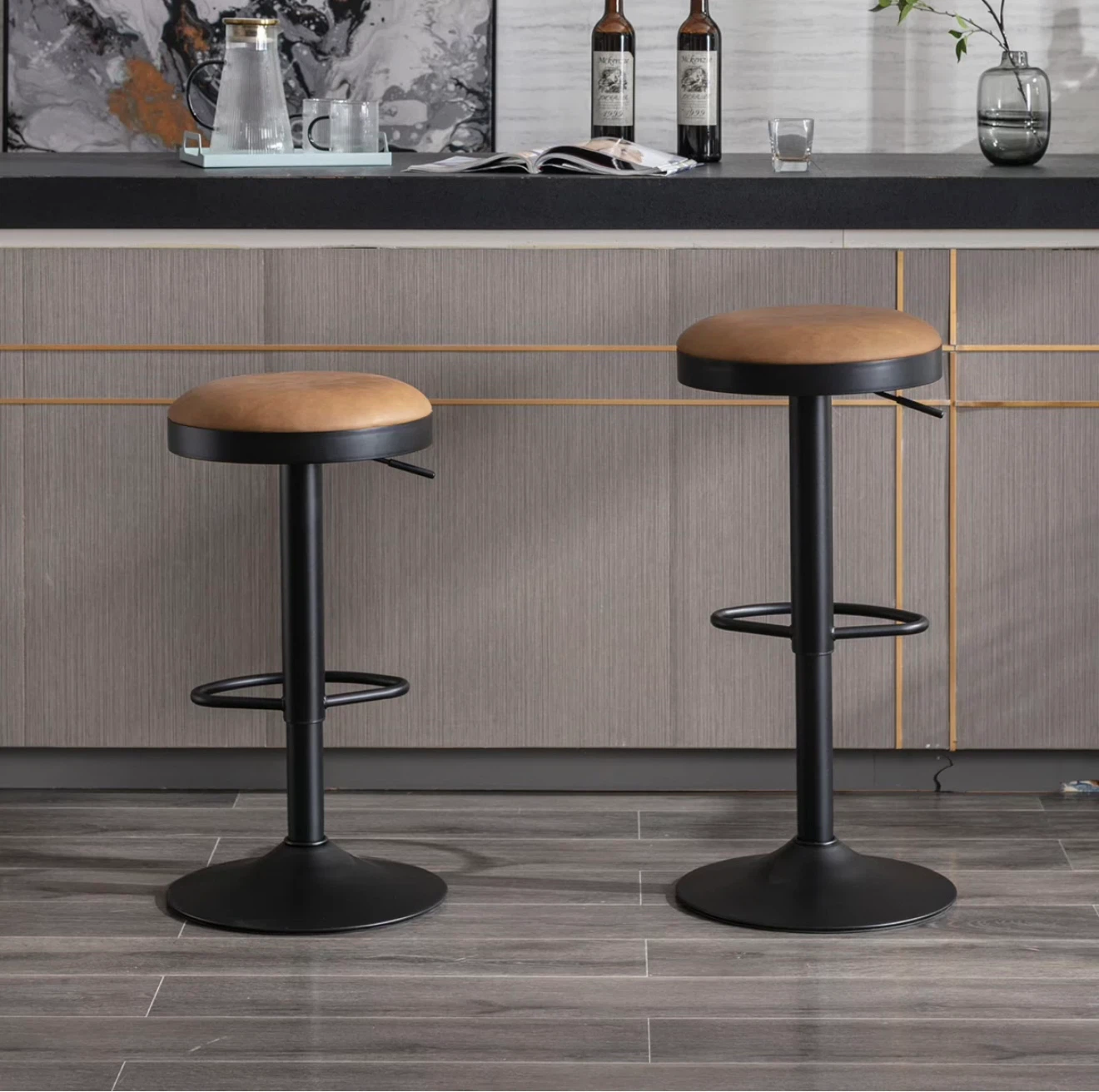 STOOLINK Bar Stools - Brown - photo 3