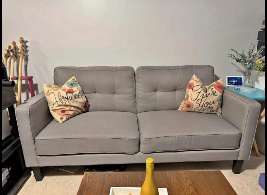 Grey Loveseat Sofa