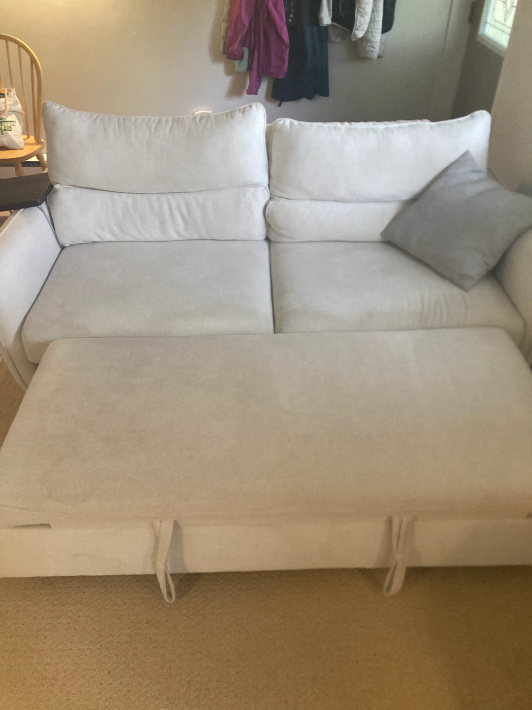 MOVING SALE: White Sofa Bed (Structube VERONIQUE)