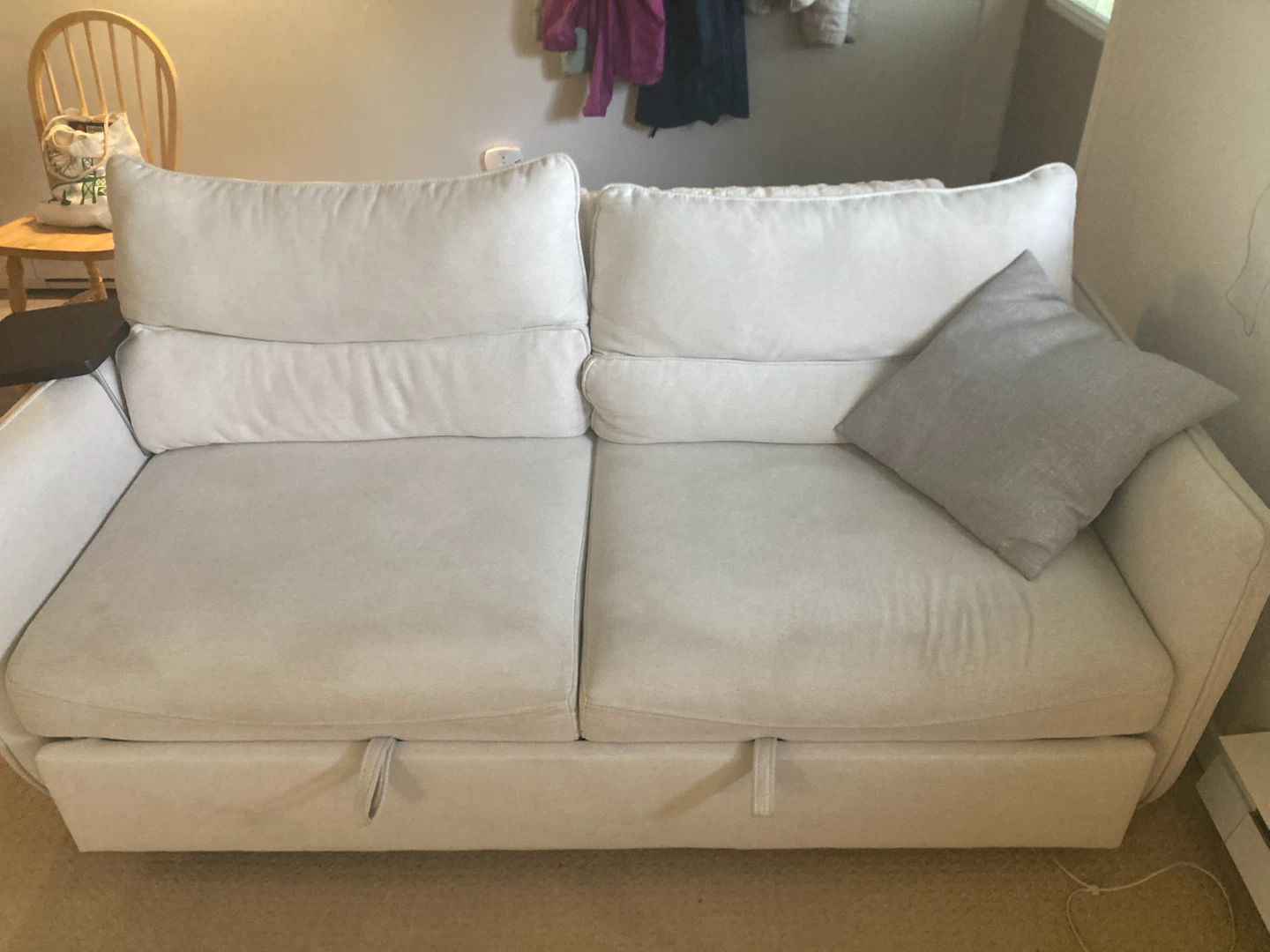 MOVING SALE: White Sofa Bed (Structube VERONIQUE) - photo 2