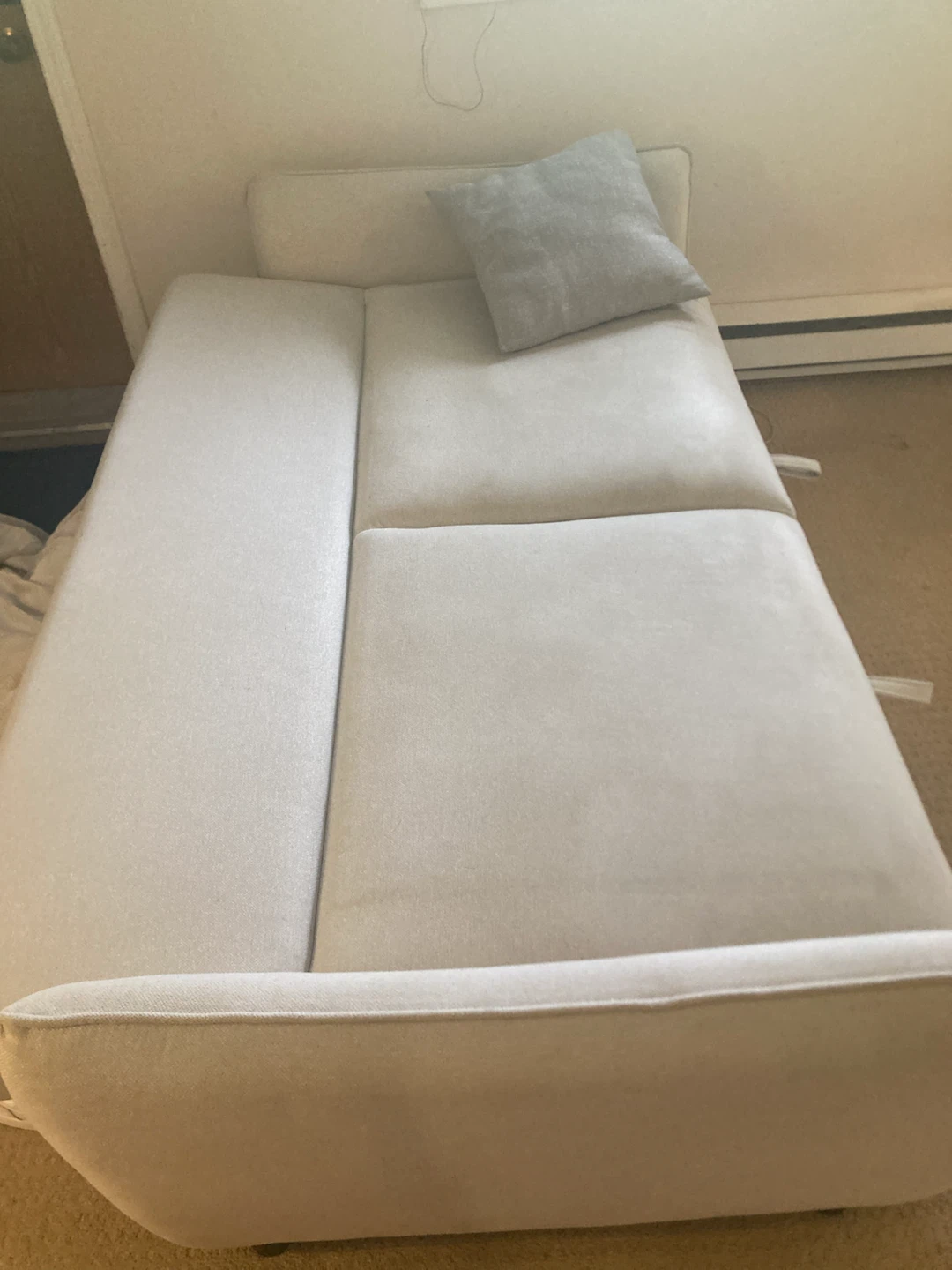 MOVING SALE: White Sofa Bed (Structube VERONIQUE) - photo 3
