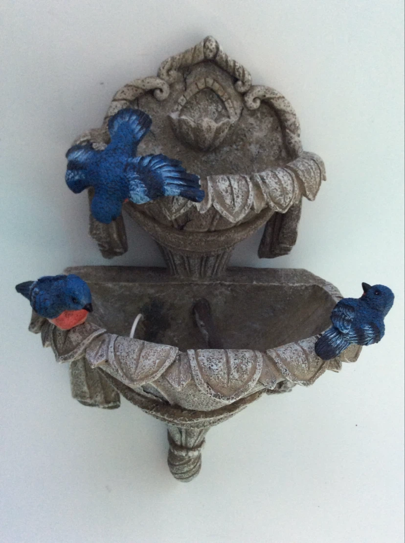 Wall Mounted Bird Bath Fountain Decor - photo 2