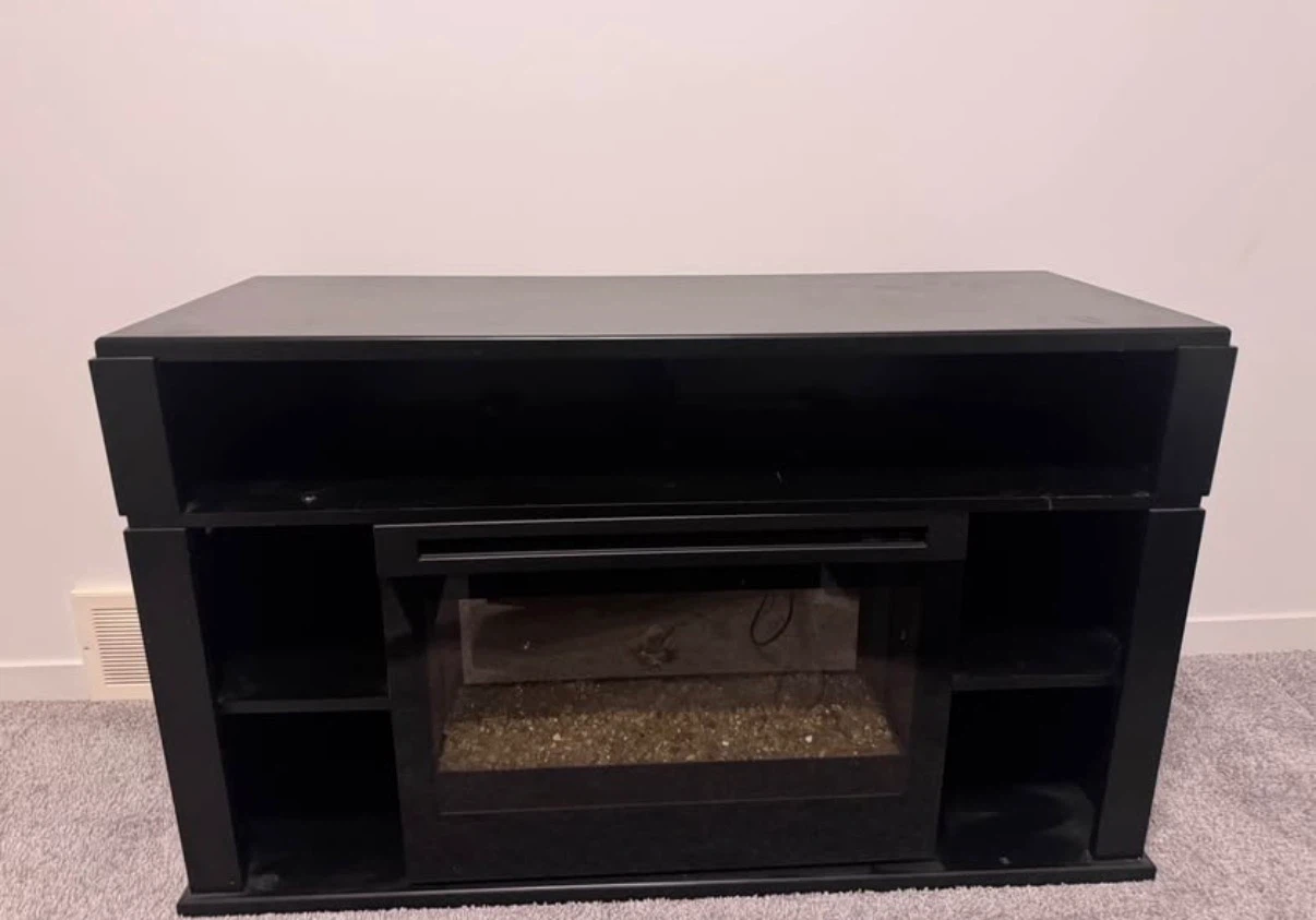 Electric fireplace stand