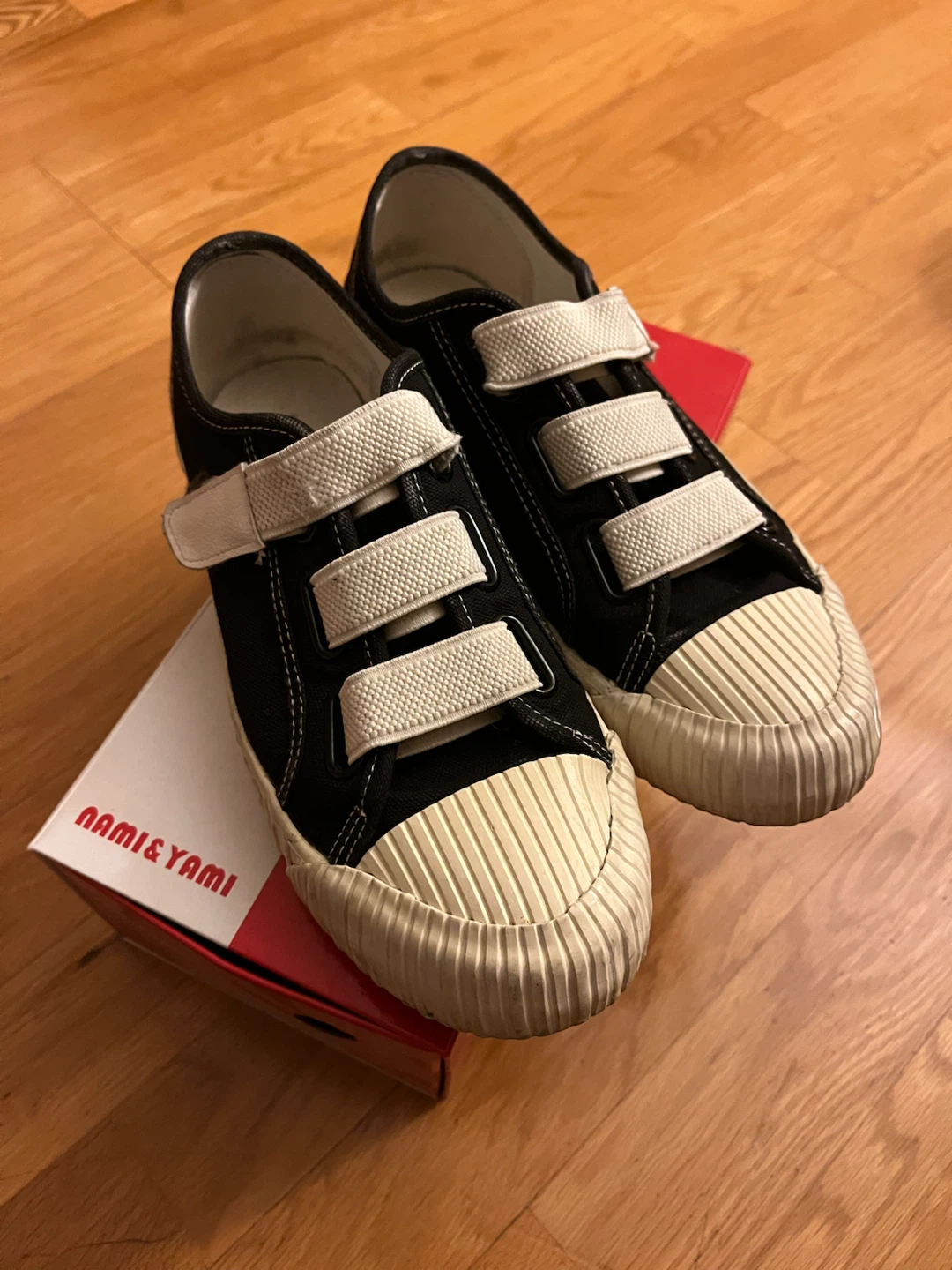 Black Canvas Loop Sneakers