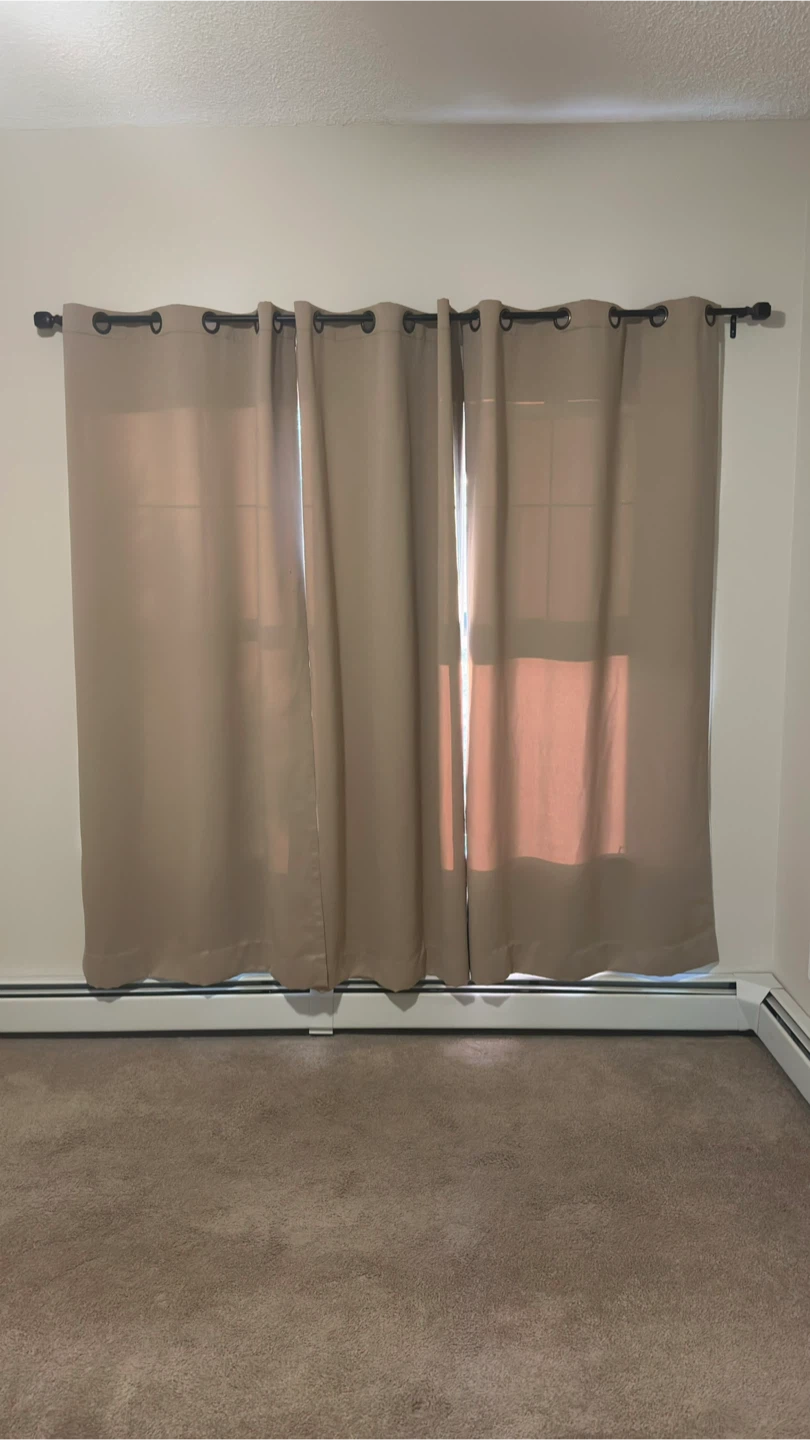 Beige Grommet Curtains – Set of 4