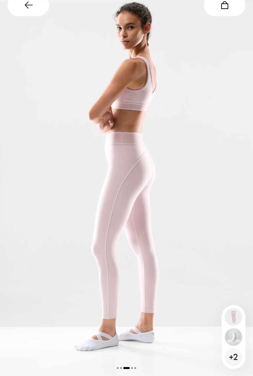 ARITZIA Tiebreak Legging - Light Pink - Size XS