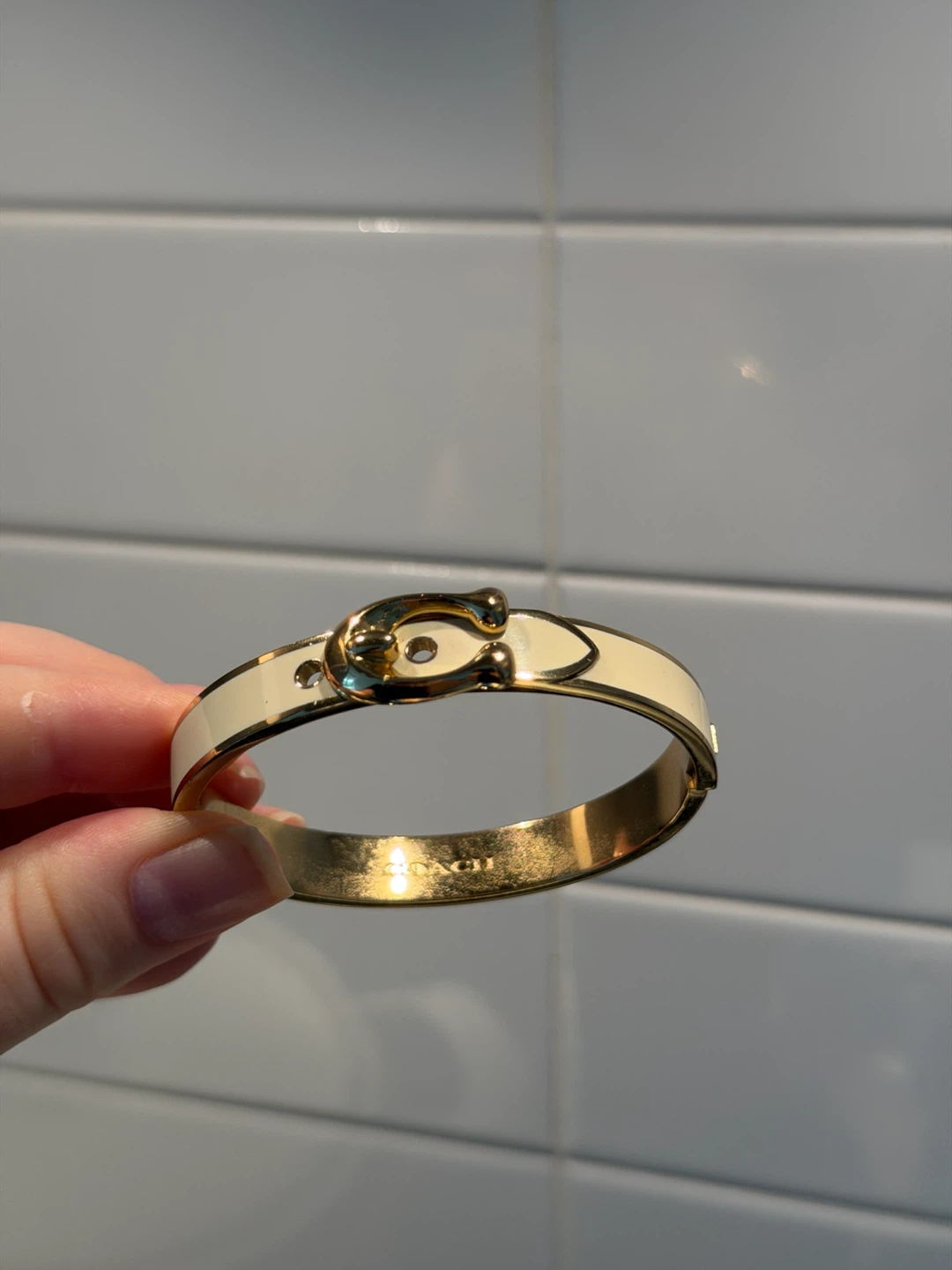 Coach Hinged Bangle Bracelet - photo 5