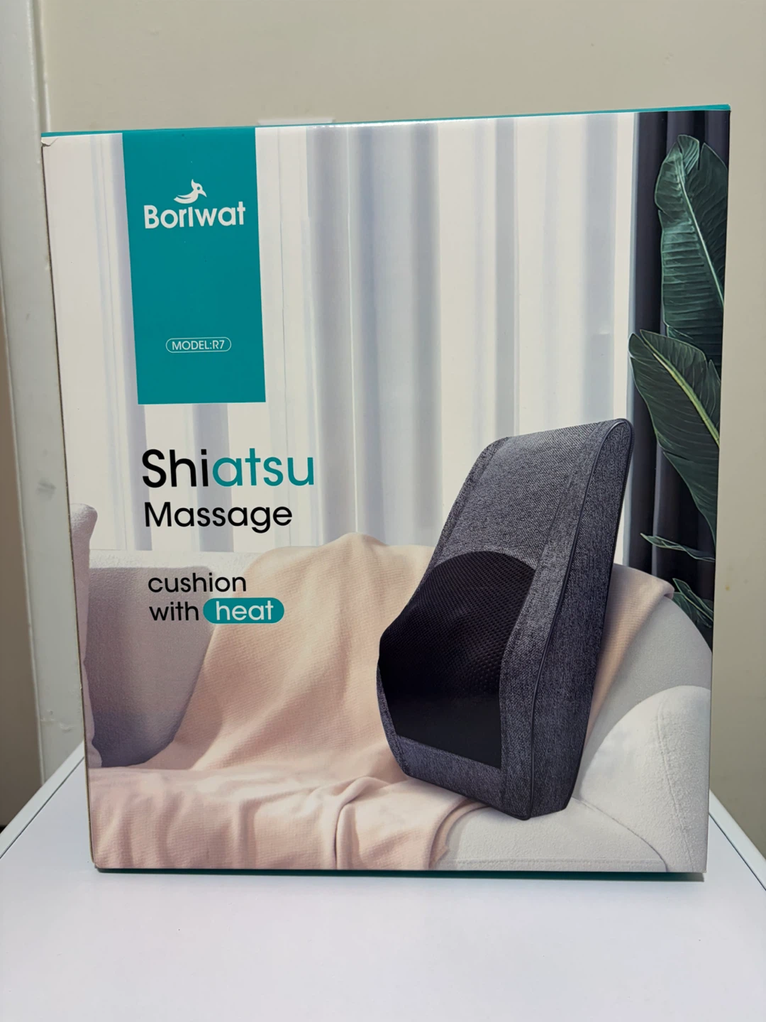 Boriwat Shiatsu Massage Cushion with Heat - Grey