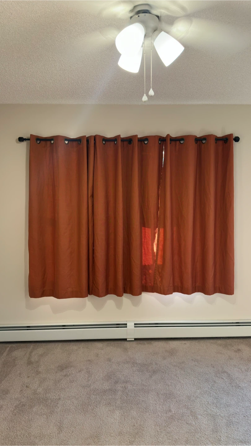 Terracotta Grommet Curtains – Set of 4