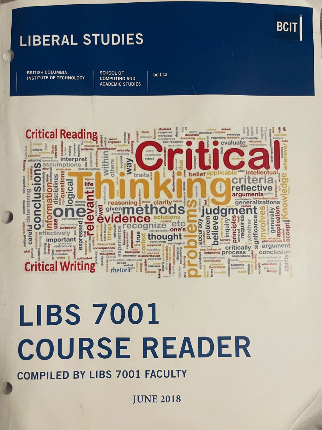 LIBS 7001 Course Reader - Liberal Studies