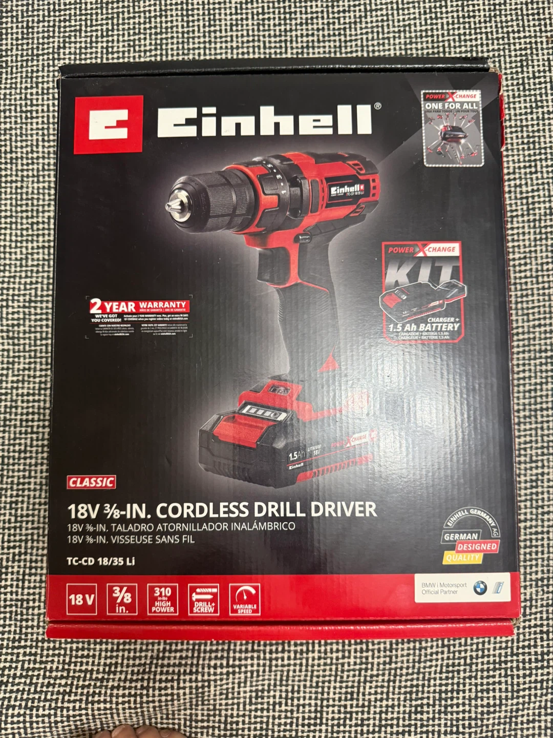 Einhell 18V Cordless Drill Kit