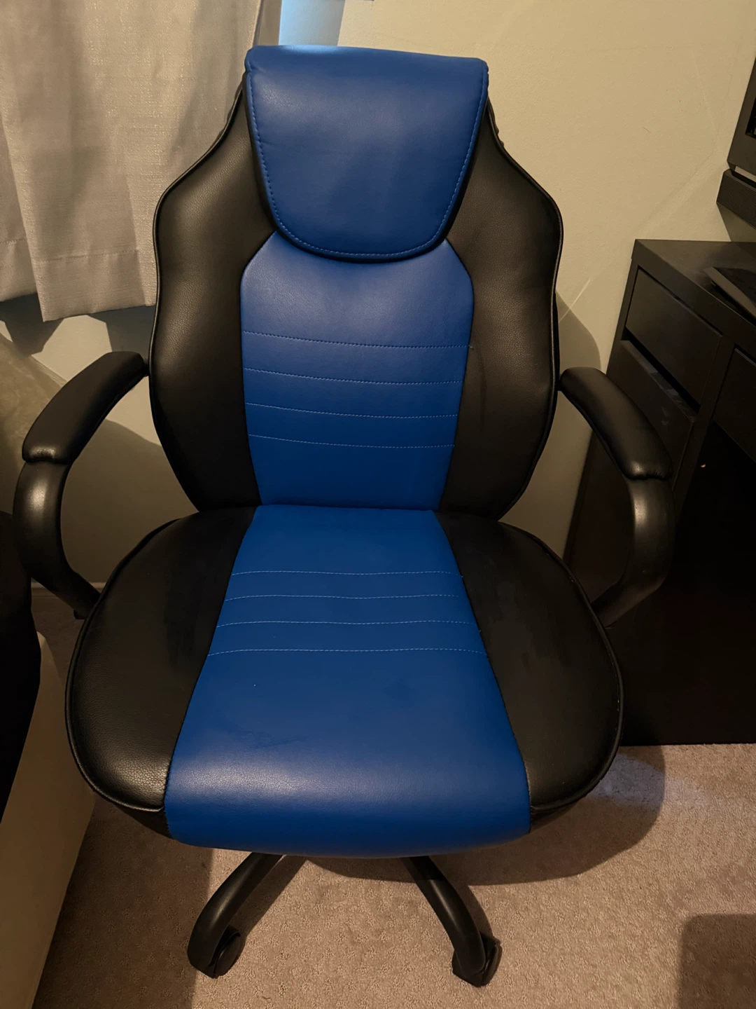 Blue and Black Gaming Chair